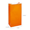 5" x 10" Orange Treat Bags - 12 Pc. Image 1