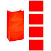 5" x 10" Red Treat Bags - 12 Pc. Image 1