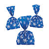 5" x 11 1/2" Blue Snowflake Cellophane Bags - 12 Pc. Image 1