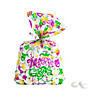 5" x 11 1/2" Medium Mardi Gras Icons Cellophane Treat Bags - 12 Pc. Image 1