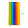 5" x 11 1/2" Rainbow Stripe Cellophane Bags - 12 Pc. Image 1
