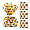 5" x 11 1/2" Sunflower Cellophane Treat Bags - 12 Pc. Image 1