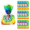 5&#8221; x 11 1/2&#8221; Tie-Dye Cellophane Bags - 12 Pc. Image 1