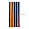 5" x 11" Black & Orange Striped Cellophane Treat Bags - 12 Pc. Image 1