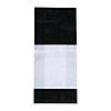 5" x 2 1/2" x 11" Medium Black Banded Cellophane Bags - 12 Pc. Image 2