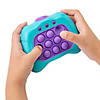 5&quot; x 3 1/2&quot; Fast Pop! 4-Mode Light Blue &amp; Purple Push Electronic Game with Lights &amp; Sounds Image 1