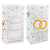 5" x 3 1/4" x 10" Medium Wedding Activity Paper Treat Bags - 12 Pc. Image 2