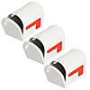5" x 3 3/4" Bulk 12 Pc. Mini White Metal Mailbox Craft Activity Image 1