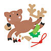 5" x 4 1/2" Prancing Reindeer Christmas Ornament Craft Kit - Makes 12 Image 1