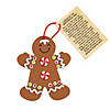 5" x 4 1/4" Legend of the Gingerbread Man Christmas Ornament Craft Kit - Makes 12 Image 1