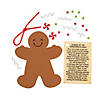 5" x 4 1/4" Legend of the Gingerbread Man Christmas Ornament Craft Kit - Makes 12 Image 1