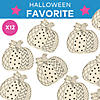 5" x 5" Color Your Own Wood Patterned Pumpkins - 12 Pc. Image 2