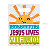 5" x 6 3/4" Bulk 50 Pc. Jesus Lives Resealable Mask Plastic Storage Bags Image 1