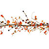 5' x 6" Autumn Harvest Berries and Leaves Rustic Twig Artificial Thanksgiving Garland - Unlit Image 2