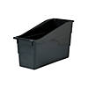 5" x 7 1/4" Black Plastic Classroom Library Book Bins - 6 Pc. Image 1