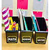 5" x 7 1/4" Black Plastic Classroom Library Book Bins - 6 Pc. Image 3