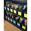 5" x 7 1/4" Black Plastic Classroom Library Book Bins - 6 Pc. Image 4