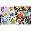 5" x 7" Bright Colors Cute Monster Paper Sticker Sheets - 24 Pc. Image 2