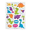 5" x 7" Bright Colors Trendy Dinosaur Paper Sticker Sheets - 24 Pc. Image 1