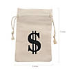 5" x 7" Bulk 60 Pc. Large Money Burlap Drawstring Bags Image 1