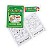 5" x 7" Christmas Paper Coloring Books with 4-Color Crayons for 12 Image 1