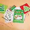 5" x 7" Christmas Paper Coloring Books with 4-Color Crayons for 12 Image 1