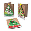 5" x 7" Christmas Tree Card Cardstock Craft Kit - Makes 12 Image 1