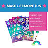 5&quot; x 7&quot; Iridescent Unicorn Paper Sticker Sheets - 24 Pc. Image 1
