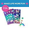 5&quot; x 7&quot; Iridescent Unicorn Paper Sticker Sheets - 24 Pc. Image 2
