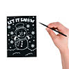 5" x 7" Magic Color Scratch Cardstock Winter Fun Activities - 24 Pc. Image 1