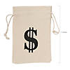 5" x 7" Money Polyester Drawstring Bags - 12 Pc. Image 1