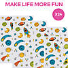 5" x 7" Multicolor Trendy Outer Space Paper Sticker Sheets - 24 Pc. Image 1