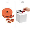 5" x 7" Raffle Boxes with Orange Double Coupon Roll Set - 15 Pc. Image 1