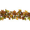 5' x 8" Maple Leaves and Berries Artificial Fall Harvest Garland  Unlit Image 2