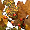 5' x 8" Maple Leaves and Berries Artificial Fall Harvest Garland  Unlit Image 3