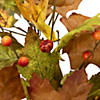 5' x 8" Maple Leaves and Berries Artificial Fall Harvest Garland  Unlit Image 4