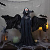 50&quot; Animated Hanging Winged Grim Reaper with LED Eyes Halloween Decoration Image 1