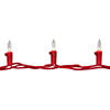 50-Count Clear Mini Christmas Light Set  10ft Red Wire Image 4