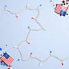 50-Count Red  White and Blue LED Mini 4th of July Lights - 15.5 ft White Wire Image 1