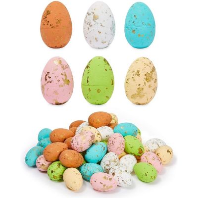 50 Pack Foam Easter Eggs for Crafts and Easter Party Decorations, Pastel Image 1