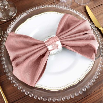 50 pcs 20" Polyester Napkins Table Wedding Party Reception Decorations  Image 2