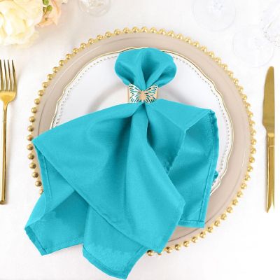 50 pcs 20" Polyester Napkins Table Wedding Party Reception Decorations  Image 1