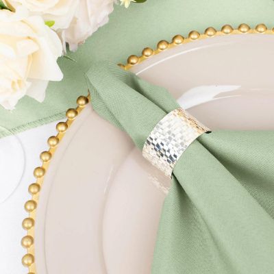 50 pcs 20" Polyester Napkins Table Wedding Party Reception Decorations  Image 2