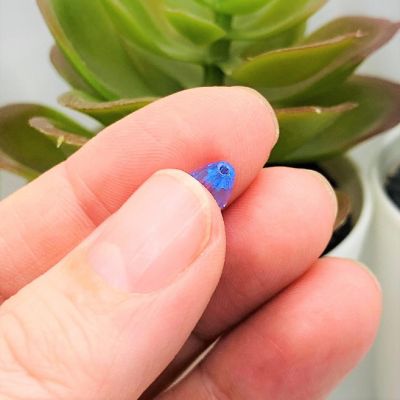 50 Pcs 6x8mm Light Blue Birthstone Beads Image 2