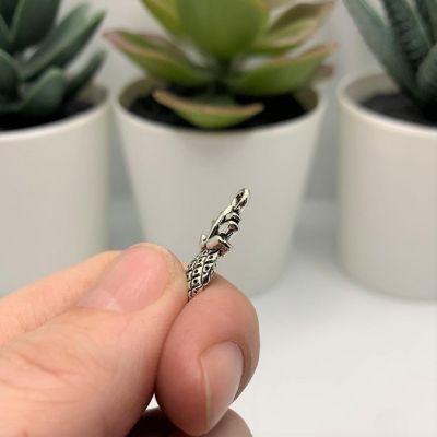 50 Pcs Antiqued Silver Pineapple Charms Image 2