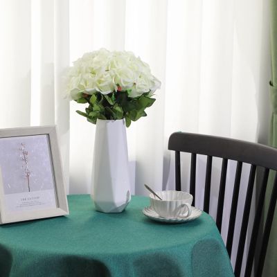 50 Pcs Artificial Silk Roses with Stem Image 1