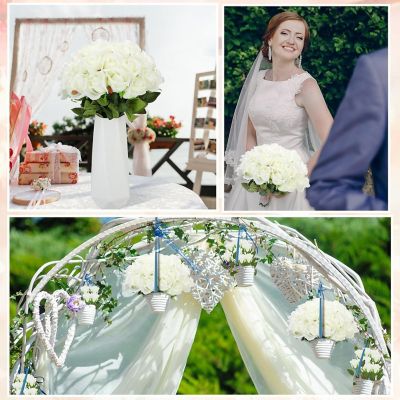 50 Pcs Artificial Silk Roses with Stem Image 2