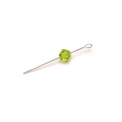 50 Pcs August Green Birthstone Beads Image 1