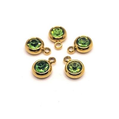 50 Pcs August Green Charms Image 1