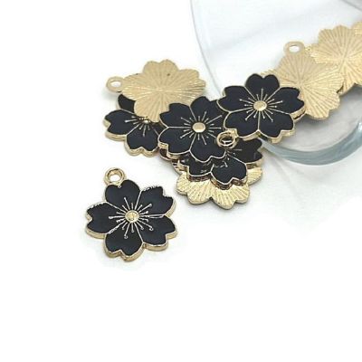 50 Pcs Black Cherry Blossom Flowers Image 1